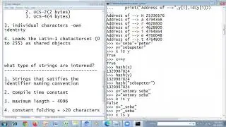 String Object Interning in Python