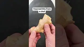 Easy way to mince ginger 🫚 #ginger #chef