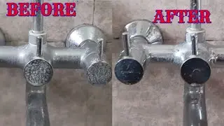 How to remove salt water strains ! Easy removal of salt water strains from taps ! Kannada vlog !