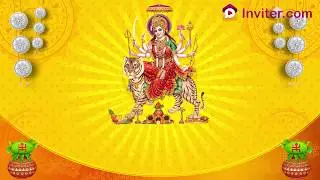 Latest Matha Ki Chowki/Durga Puja Invitation Video | Whatsapp Video Invitation | Inviter.com