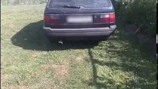 passat b3 1,9 AAZ without muffler пассат б3 труба ф50 без глушителя