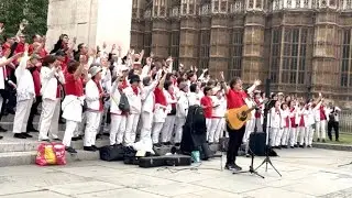 Korean christian choir march for Jesus in London
