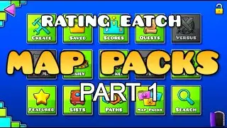 Rating Geometry Dash Map Packs