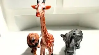Colorful Toy Animals for Kids 🐘🦒 Simple Play