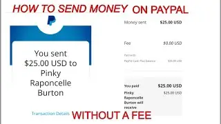 How to Send Money  on Paypal Without a Fee | PayPal to PayPal Fund Transfer | Pink Hamoy