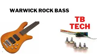 Baixo WArWick Rock Bass preamp TB TECH
