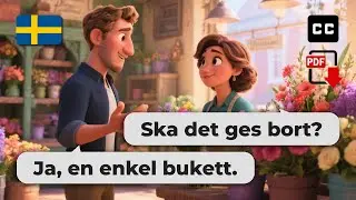 Learn Swedish Easily – 💐 Buying Flowers at the Florist | Beginner Level Conversation