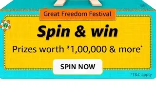 Amazon Great Freedom Fastival Spin And Win Quiz Answers Today | 8 August 2022