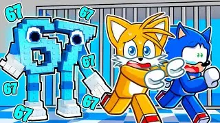 ESCAPING 67 PRISON RUN OBBY IN ROBLOX WITH SONIC!