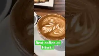 Latte at Kona Coffee Purveyors, Honolulu, Hawaii (Strongly Recommend!)