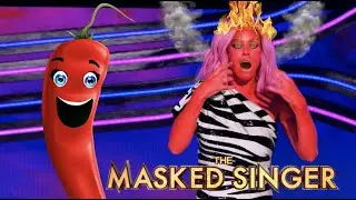 The Masked Singer Season 6: Jenny McCarthy Wahlberg Eats A Mega Hot Pepper🌶 🥵🔥