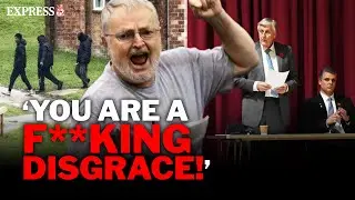 Crowborough town meeting EXPLODES as FURIOUS locals RAGE at council leaders over migrant camp