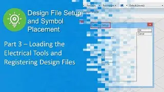 Part 3 - Loading the Electrical Tools and Registering the Design File in OpenBuildings Designer
