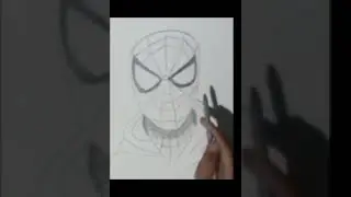 spiderman drawing tutorial/spiderman drawing sketch#video #spiderman 