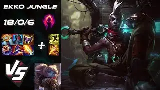 JUNGLE Ekko vs Poppy - NA Grandmaster Patch 25.S2.6
