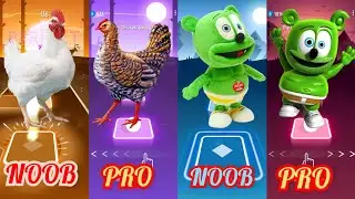Chicken Song Vs Gummy Bear -Tiles hop