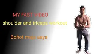 My fast video. shoulder and triceps workout 😄 #motivation #gym #fitneess #videoviral #aestheic #next