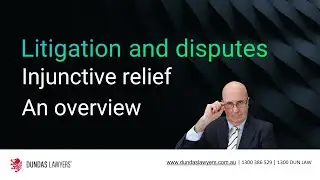 Injunctions an introduction Australia