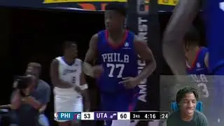Reacting To Jazz vs 76ers Summer League Game Highlights!
