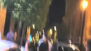 Centenar de manifestantes increpan a Ruiz Gallardón