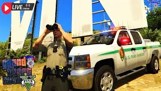 LIVE: GTA V Kuffs FiveM Roleplay: Park Ranger Patrol
