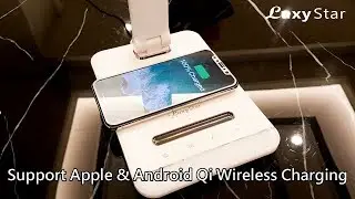 Luxy Star Wireless Charging LED Table Lamp - LS-06Q with Qi Wireless Charging
