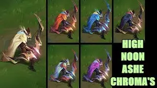 High Noon Ashe Chromas | New League of Legends Chroma's | LoL