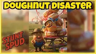 Stunt Spud&rsquo;s Balloon Bonanza! 🎈 Jelly Doughnut Crash Landing | Funny Cartoon Adventure