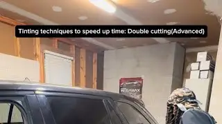 Pro level tinting technique series: Double cutting window film on an suv
