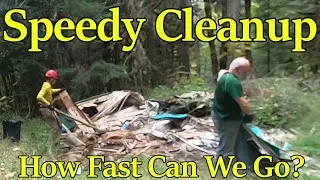 Speedy Cleanup - Illegally Dumped RV on Quartz Creek