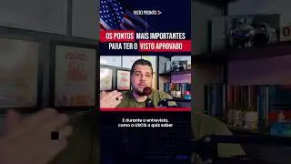 O que o AGENTE CONSULAR vai querer saber na sua entrevista do VISTO AMERICANO #shorts #viagemparaeua