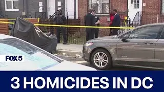 Deadly 24 hours across DC with 3 homicides reported over weekend