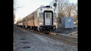 NJ Transit Atlantic City Line With Alstom Comet V Cab Car 6050's Unique K5LLA Horn at Maple Ave