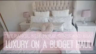 LUXURY INTERIOR GLAM HOMEWARE ON A BUDGET | B&M, THE RANGE, EBAY, HOME SENSE | HOME DECOR