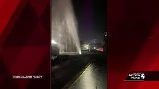 Water main break in Collier Township
