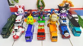 Choo Choo Charles Melawan Bus Tayo Mobil Polisi Truk Oleng Robot Dance Cute Kreta Hantu Thomas Exe.