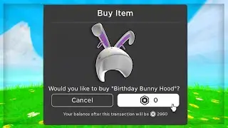 [БЕСПЛАТНЫЙ пользовательский контент] Как получить &laquo;Birthday Bunny Hood&raquo; (ROBLOX)