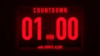1 Minute Flip Clock Timer / With Simple Alert 🚨