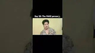 Fake log = bada circle, Real log = chhota sach.