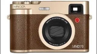 Minolta Retro 48MP Digital Camera with 5K Video | WiFi, Selfie Lens & 16x Zoom Compact