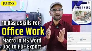 8 Master MS Word for Office Work | View, Macro & Export Explained