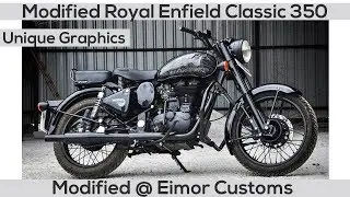 Royal Enfield Classic 350 Beloni Modified By Eimor Customs | Unique Graphics