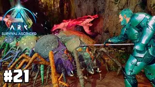 NOSSA PRIMEIRMA CAVERNA ( CAVERNA DO SUL INFERIOR) - ARK: SURVIVAL ASCENDED - THE ISLAND  #21