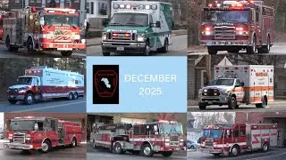 Fire Trucks, Ambulances, and Police Cars responding | December 2025