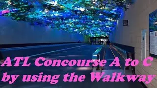 Using the walkway at Atlanta Airport (ATL) to move between concourses