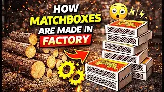 Matchstick Factory Process 😱 |माचिस फैक्ट्री में कैसे बनती है देखिये 