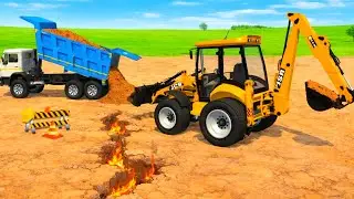 🔥 JCB ka Power Mode ON &ndash; Zameen bhi Dare! 🔥4*4 Tipper Truck 😱Games 
