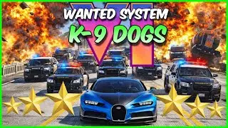 GTA 6: The 6-Star Wanted Level is CRAZY! 🚔 (K-9 Sniffer Dog Leaks Revealed & National Guard)