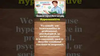Advanced English Word Everyday | Improve IELTS & TOEFL Vocabulary