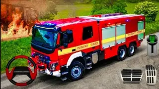 Real Fire Engine Truck Driving Simulator - Fire Engine Fighting Firemans Daily Job- Android GamePlay